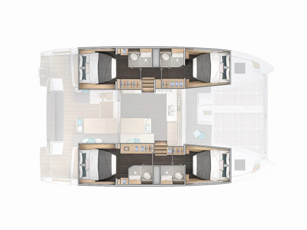 Lagoon 43 layout