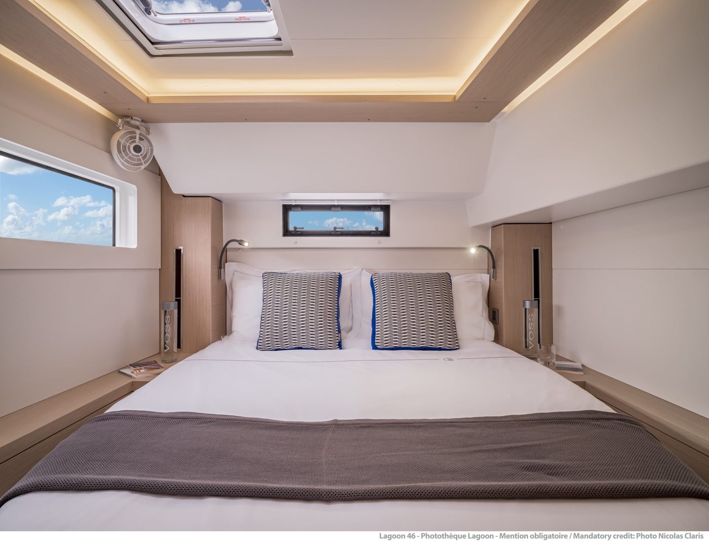 Lagoon 46 master cabin