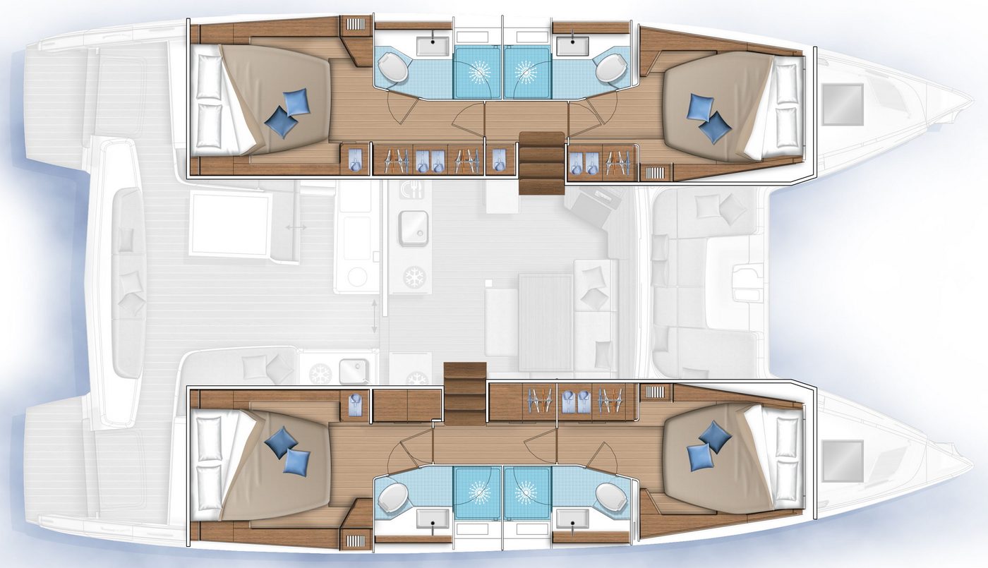 Lagoon 46 layout
